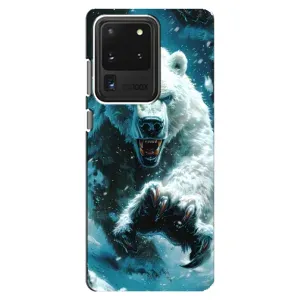 Чехол с картинкой «Хищники» для Samsung Galaxy S20 Ultra (Полярный медведь)
