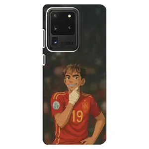 Чехол с футболистом Ламин Ямаль Samsung Galaxy S20 Ultra (Ямаль аниме)