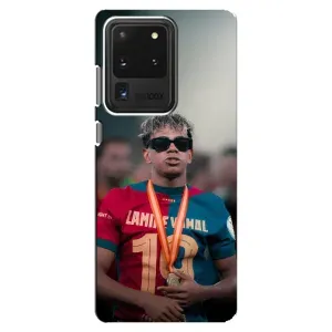 Чехол с футболистом Ламин Ямаль Samsung Galaxy S20 Ultra (Ямаль Барса)