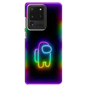 Чехол Амонг Ас для Samsung Galaxy S20 Ultra (AlphaPrint) (Яркий скин)