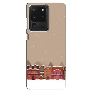 Новорічні, Святкові Чохли для Samsung Galaxy S20 Ultra - 2024 год (Зимове місто)