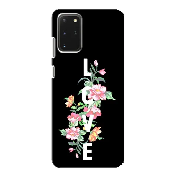 Чехол с принтом «Цветы LOVE» для Samsung Galaxy S20