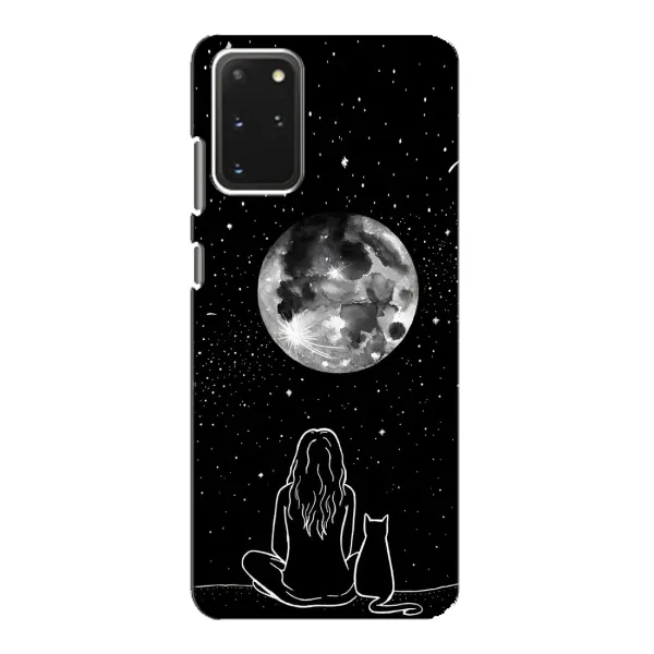 Чохол з принтом «Дівчина з котом» для Samsung Galaxy S20 Чохол з принтом «Дівчина з котом» для Samsung Galaxy S20