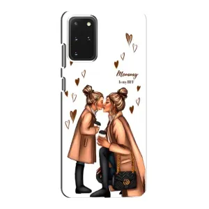 Чехол с печатью для Samsung Galaxy S20 - (Мама с ребенком) (AlphaPrint) (Дочка и мама)