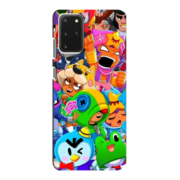 Чехол с принтом «герои Бравл Старс» для Samsung Galaxy S20