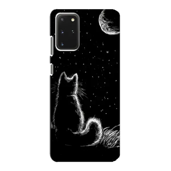 Чехол с принтом «Котик и луна» для Samsung Galaxy S20