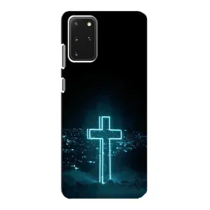 Чехол для Samsung Galaxy S20 (AlphaPrint) - (Христианские) (Крест и город)