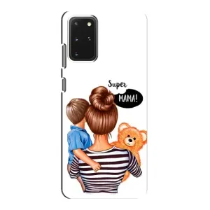 Чехол с печатью для Samsung Galaxy S20 - (Мама с ребенком) (AlphaPrint) (Мама с сыном)