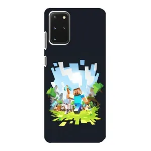 Чехол Майнкрафт на Samsung Galaxy S20 (AlphaPrint) Minecraft (персонажи Minecraft)