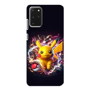Чехол с Пикачу на Samsung Galaxy S20 (Пикачу с мячом)