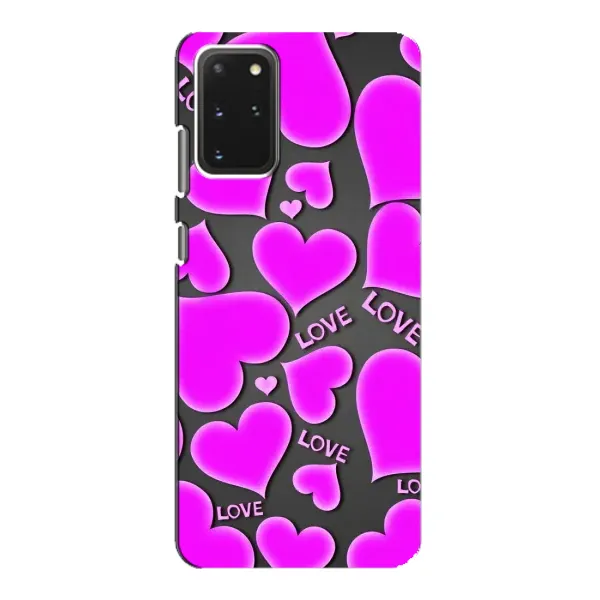 Чехол с принтом «Pink hearts» для Samsung Galaxy S20