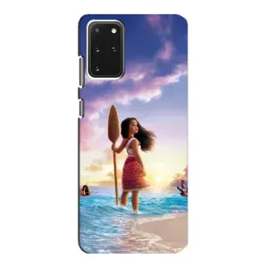 Чохол з мультфільмом Ваяна Samsung Galaxy S20 (Моана з веслом)