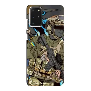 Чехлы с картинкой ЗСУ для Samsung Galaxy S20 (AlphaPrint) (Воин ВСУ)