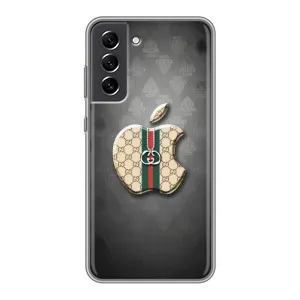 Чехлы ГУЧЧИ для Самсунг С21 ФЕ (AlphaPrint) (Apple gucci)