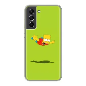 Чехол с Симпсонами для Samsung Galaxy S21 FE (VPrint) (Барт Симпсон)