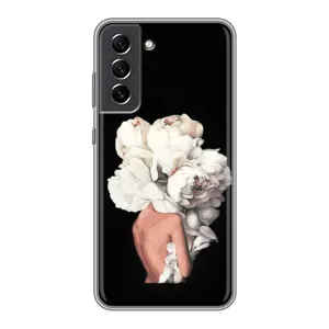 Чехлы (ART) Цветы на Samsung Galaxy S21 FE (VPrint) (Белые цветы)