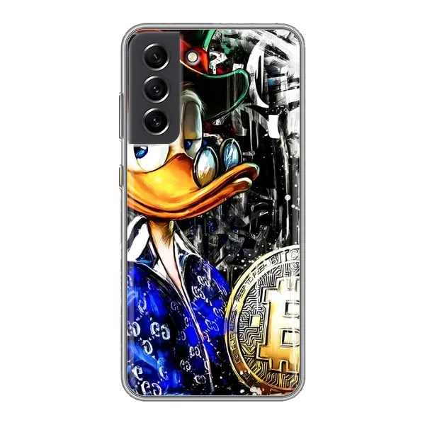 Чехол с принтом «Биткойн Скрудж» для Samsung Galaxy S21 FE