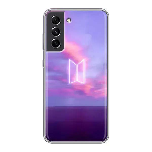 Чехол с принтом «BTS логотип» для Samsung Galaxy S21 FE Чехол с принтом «BTS логотип» для Samsung Galaxy S21 FE