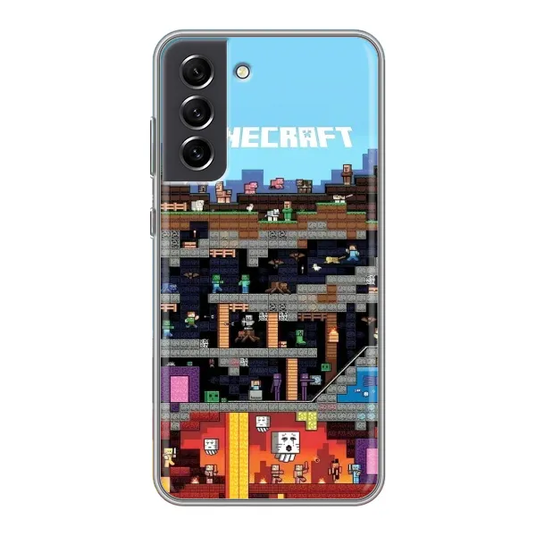 Чохол з принтом «фон Minecraft» для Samsung Galaxy S21 FE Чохол з принтом «фон Minecraft» для Samsung Galaxy S21 FE
