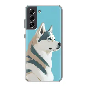 Чохол з Хаскі Samsung Galaxy S21 FE - (AlphaPrint) (Хаскі арт)