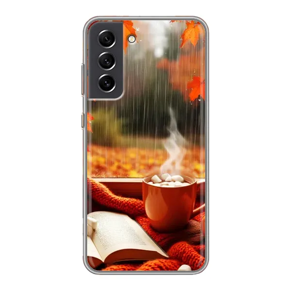 Чохол з принтом «Кава і дощ» для Samsung Galaxy S21 FE Чохол з принтом «Кава і дощ» для Samsung Galaxy S21 FE