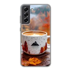 Чохол з унікальним дизайном 'Осінь з кавою' для Samsung Galaxy S21 FE (Кава на природі)