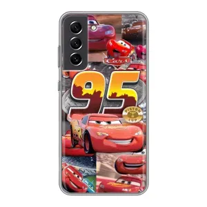 Силиконовый чехол Маквин для Samsung Galaxy S21 FE (Коллаж Молния Маквин)