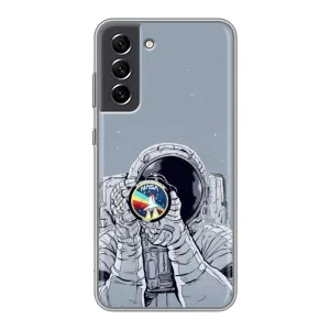 Чохол NASA для Samsung Galaxy S21 FE (AlphaPrint) (Космонавт фото)