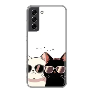 Чохол з малюнком кіт на Samsung Galaxy S21 FE (Коти в окулярах)