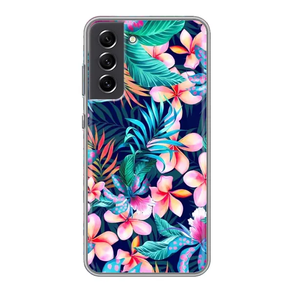 Чохол з принтом «Мальовничі квіти» для Samsung Galaxy S21 FE