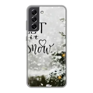 Новогодние, Праздничные Чехлы для Samsung Galaxy S21 FE - 2024 год (Let it snow)