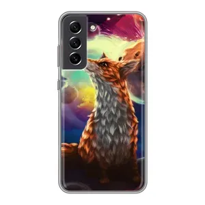 Чохли з картинкою Лисичка для Samsung Galaxy S21 FE (VPrint) (Лисичка в космосі)