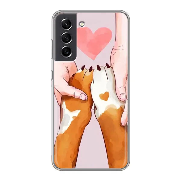 Чехол с принтом «Любовь к собакам» для Samsung Galaxy S21 FE Чехол с принтом «Любовь к собакам» для Samsung Galaxy S21 FE