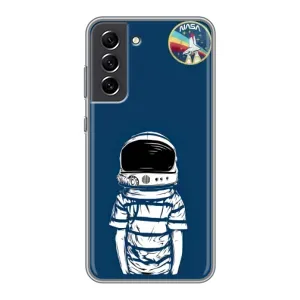 Чохол NASA для Samsung Galaxy S21 FE (AlphaPrint) (Хлопчик в шоломі)