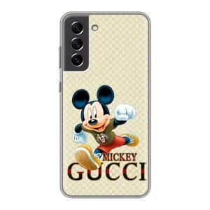 Чехол Disney Mouse Samsung Galaxy S21 FE (PREMIUMPrint) (Mikki Gucci)