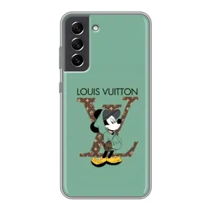 Чохли Луі Вітон для Samsung Galaxy S21 FE (AlphaPrint - LOUIS VUITTON) (Міккі Маус LV)