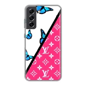 Брендновые Чехлы для Samsung Galaxy S21 FE - (PREMIUMPrint) (Мода LV)