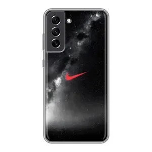 Чехол для Samsung Galaxy S21 FE - с принтом Найк (AlphaPrint) (Найк красный)