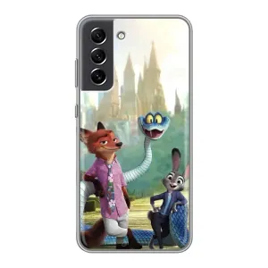 Чехол Зоотрополіс на Samsung Galaxy S21 FE (Герои мультфильма Зверополис)