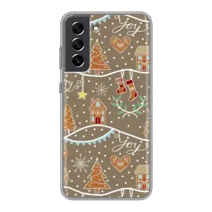 Новогодние, Праздничные Чехлы для Samsung Galaxy S21 FE - 2024 год (Новогодние пряники)