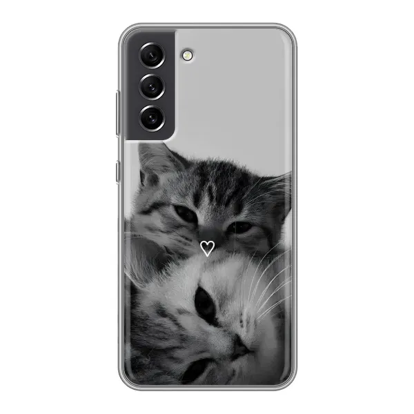 Чехол с принтом «Пара котов» для Samsung Galaxy S21 FE
