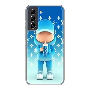 Круті Чохли Луі Віттон для Samsung Galaxy S21 FE (AlphaPrint) (Хлопець LV)