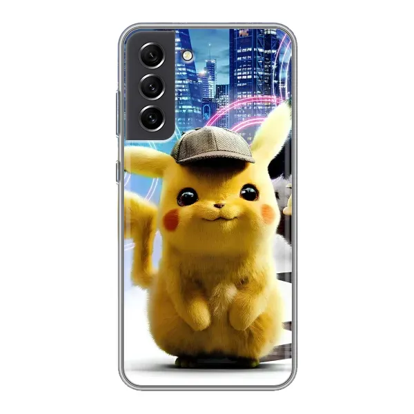 Чохол з принтом «Пікачу в місті» для Samsung Galaxy S21 FE