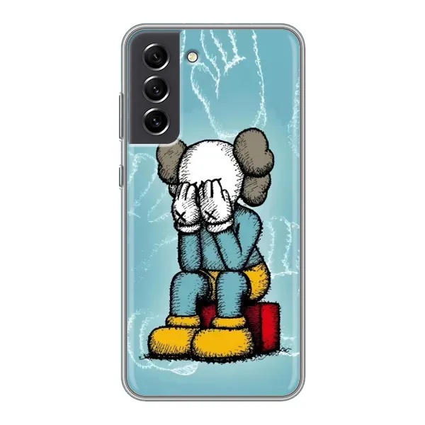 Чехол с принтом «Плач Bearbrick» для Samsung Galaxy S21 FE Чехол с принтом «Плач Bearbrick» для Samsung Galaxy S21 FE