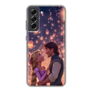 Чехол Рапунцель для Samsung Galaxy S21 FE (Принцесса и принц)