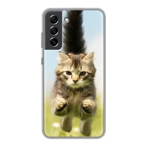Чохли з Котиками для Samsung Galaxy S21 FE (VPrint) (Прижок кота)