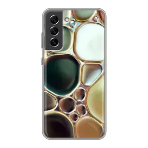 Мраморний чехол на Samsung Galaxy S21 FE (VPrint) (Радужний Мрамор)