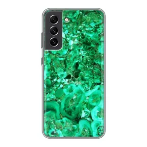 Мраморний чехол на Samsung Galaxy S21 FE (VPrint) (Салатовий Мрамор)