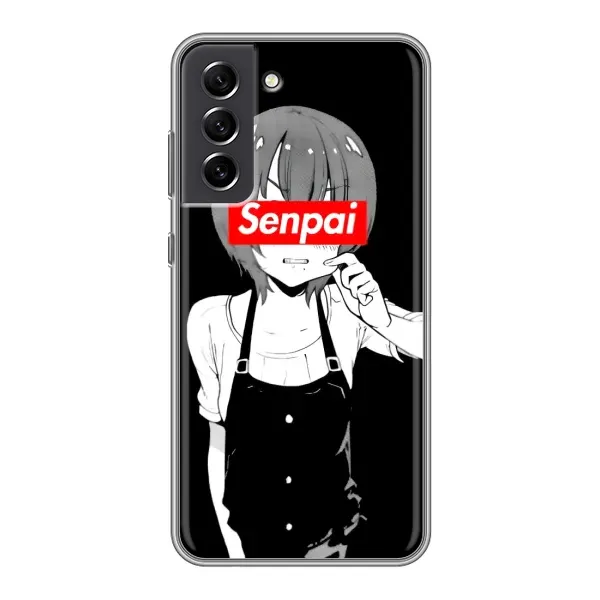 Чохол з принтом «Senpai» для Samsung Galaxy S21 FE
