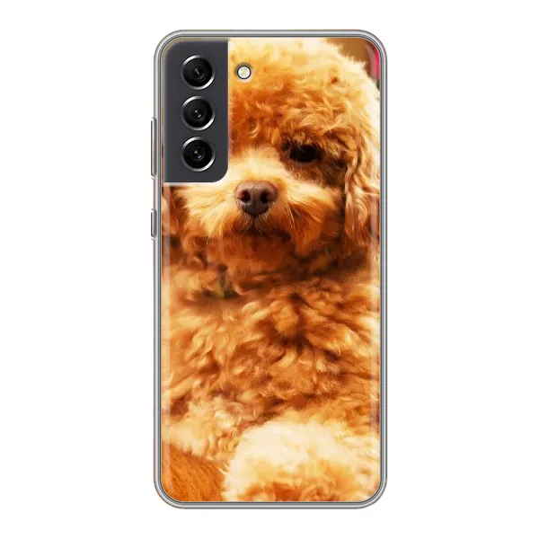 Чехол с принтом «Щенок Бишон» для Samsung Galaxy S21 FE Чехол с принтом «Щенок Бишон» для Samsung Galaxy S21 FE